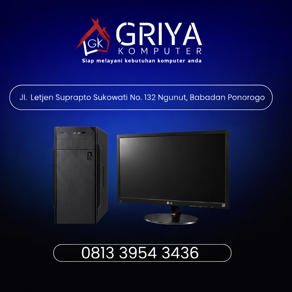 Komputer Rakitan Intel Core i5 gen 4 8/256